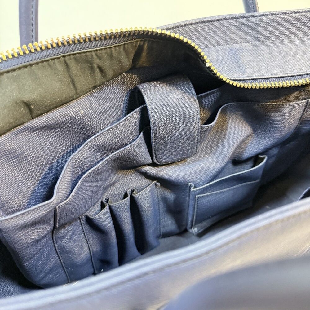 Dagne Dover Signature Navy Tote READ DAMAGE - Picture 16 of 16